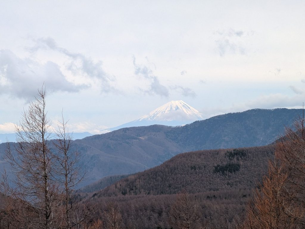 入笠山から眺める富士山